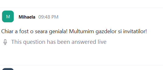 Testimonial participanți eveniment Money 360 - 19
