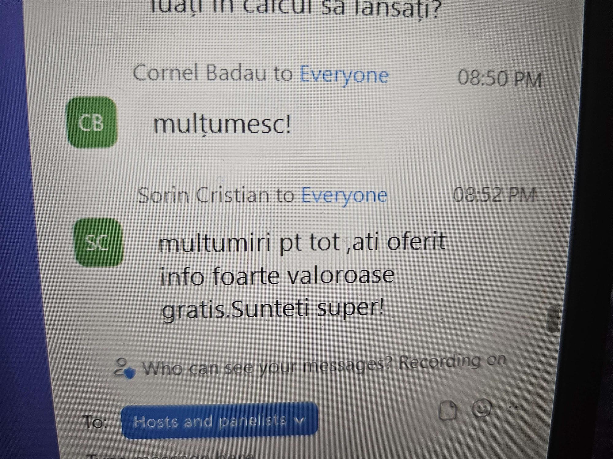 Testimonial participanți eveniment Money 360 - 3