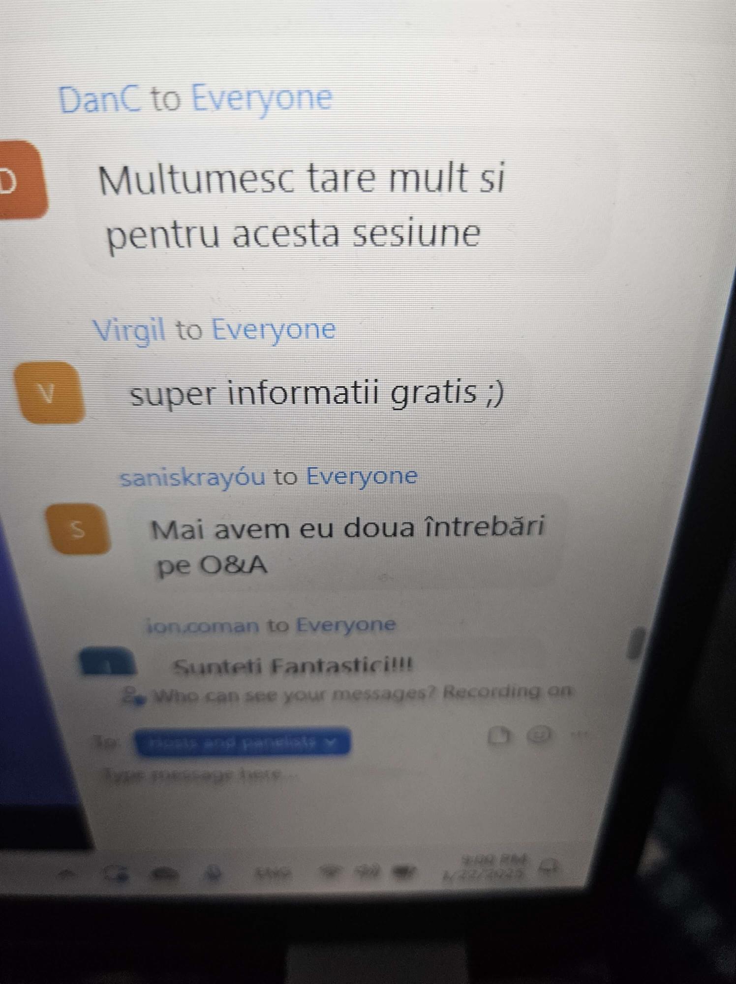 Testimonial participanți eveniment Money 360 - 5