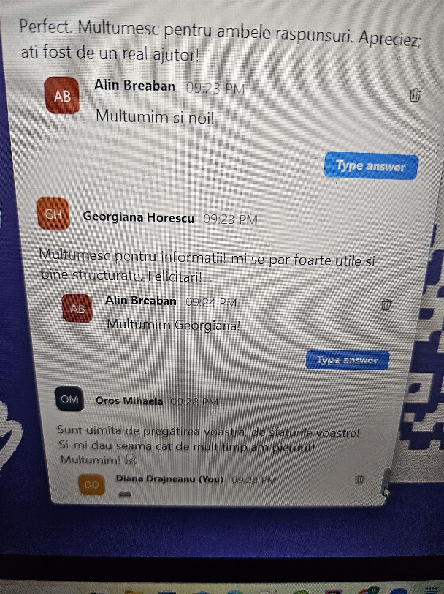 Testimonial participanți eveniment Money 360 - 6